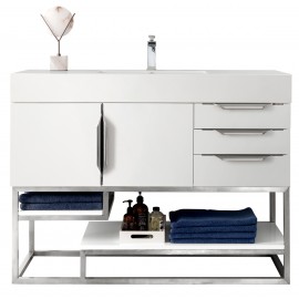 Columbia Glossy White 48" (Vanity Only Pricing)